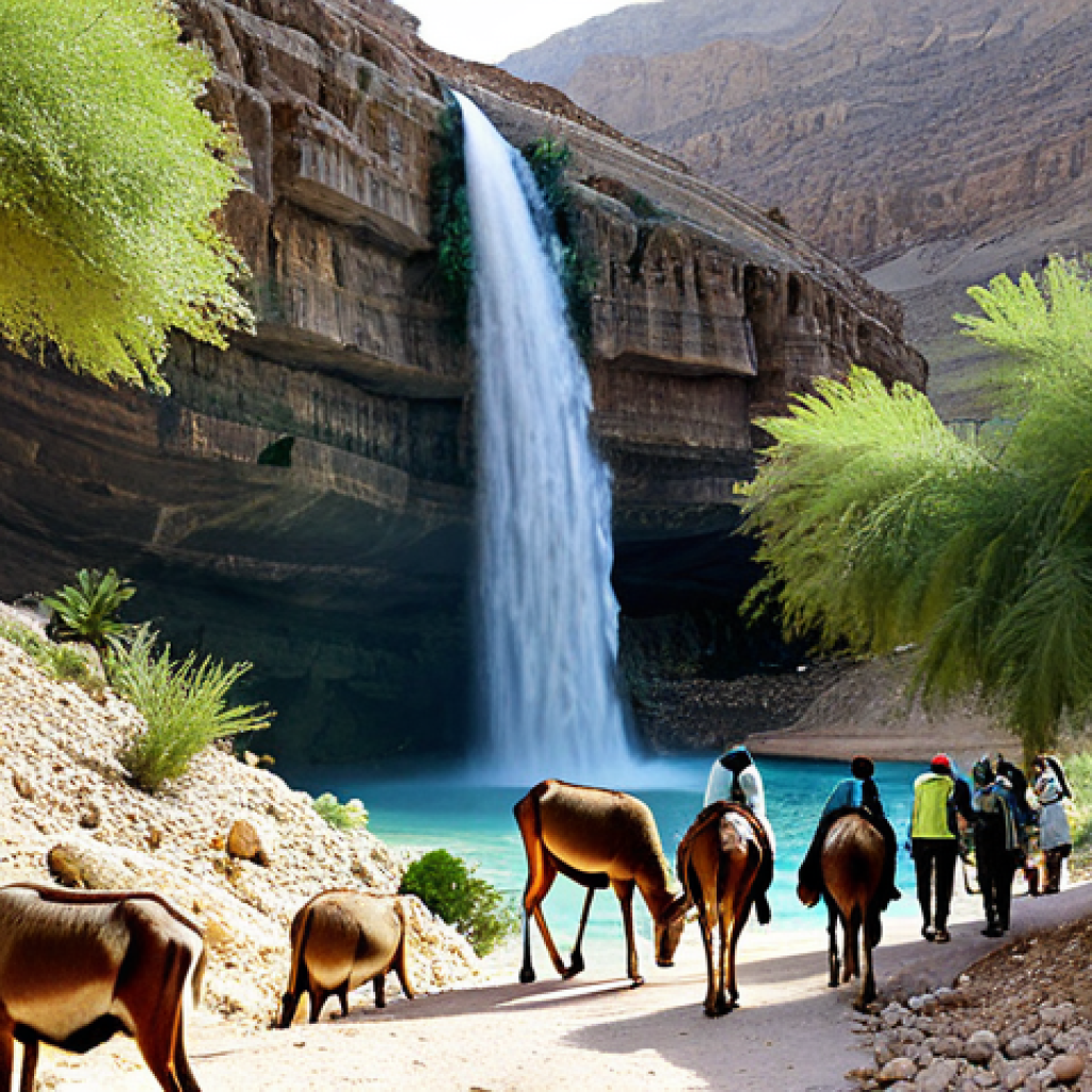 이스라엘의 국립 공원 - Ein Gedi Nature Reserve**

"A panoramic view of the Ein Gedi Nature Reserve, showcasing a lush oasis...