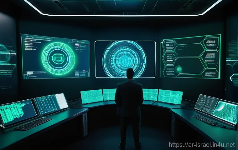 이스라엘 내 주요 IT 기업 - **Digital Fortress: AI-Powered Cybersecurity Defense**
    A visually stunning, high-tech control ro...
