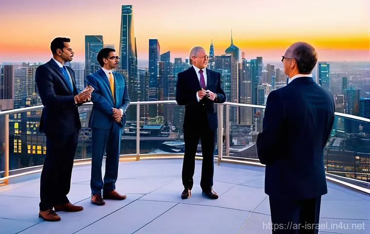 이스라엘의 스타트업 투자 방법 - **Prompt 2: AI in Healthcare Transformation**
    "A clean, brightly lit image showing a diverse gro...