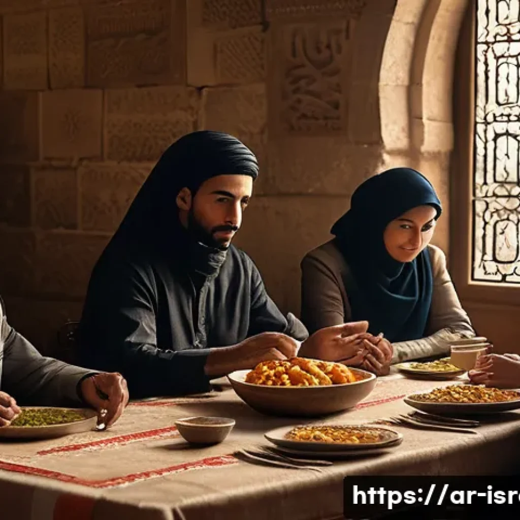 이스라엘을 배경으로 한 영화 및 드라마 - A detailed cinematic scene showing a multi-generational Arab family in Jerusalem&rsquo;s old city, dressed...