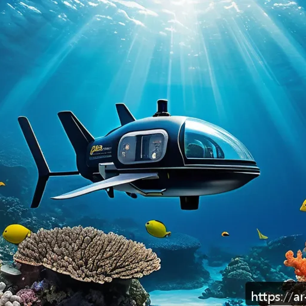 이스라엘의 주요 수산 자원 - Underwater scene depicting advanced marine biodiversity monitoring off the Israeli coast: high-tech ...
